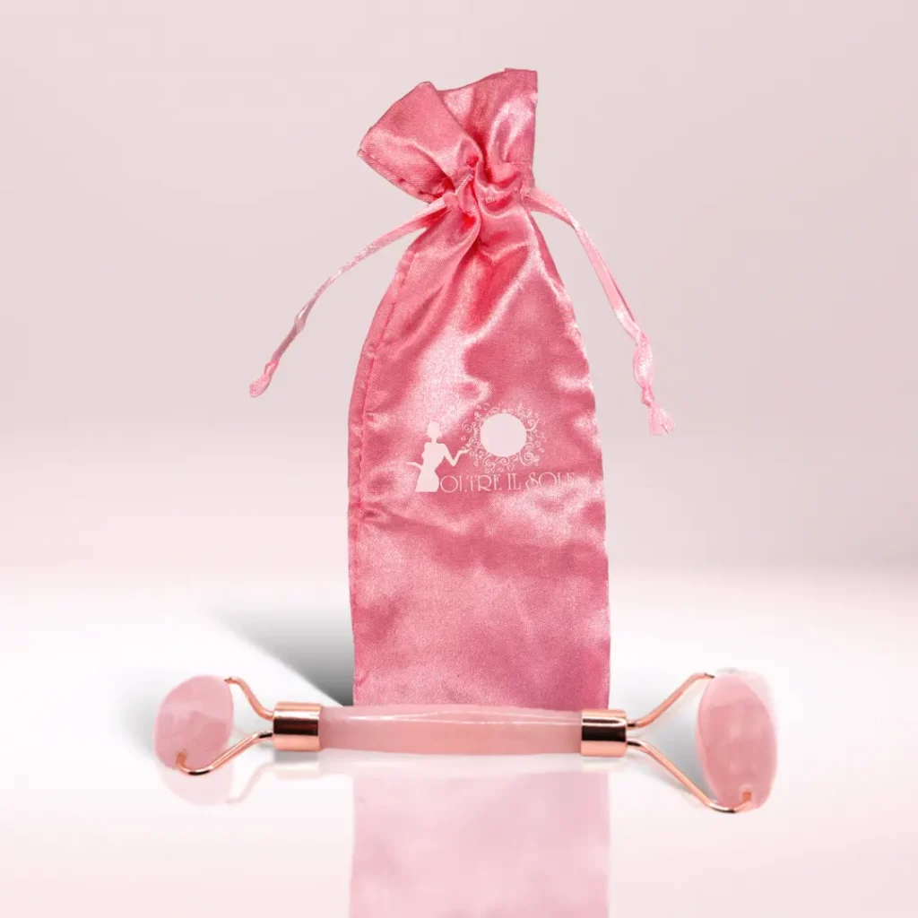 Rullo Di Giada Rosa | Rullo Facciale Di Giada | Strumento Spa Facciale
