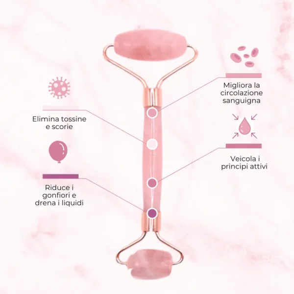 Rullo di giada quarzo rosa