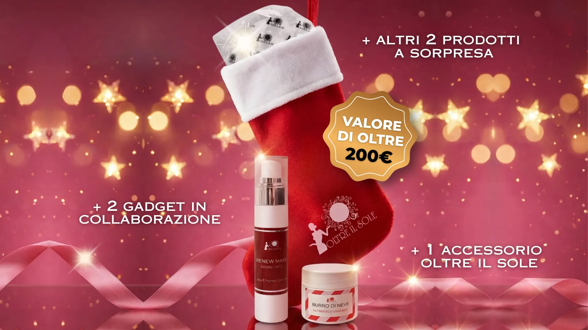 calza natalizia oltre il sole